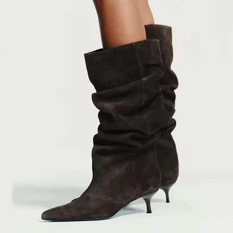 Women'S Fashion Knee High Boots - Liyke Runway Fashion Stivali alti al